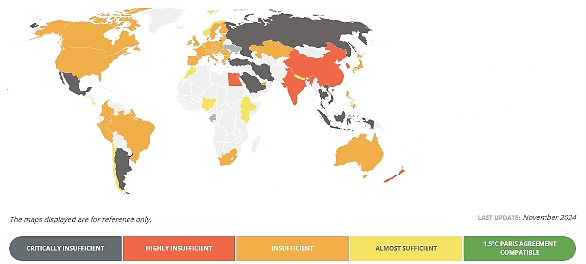 Chart 2: Climate Action Tracker for Paris Agreement goals